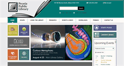 Desktop Screenshot of peoriapubliclibrary.org